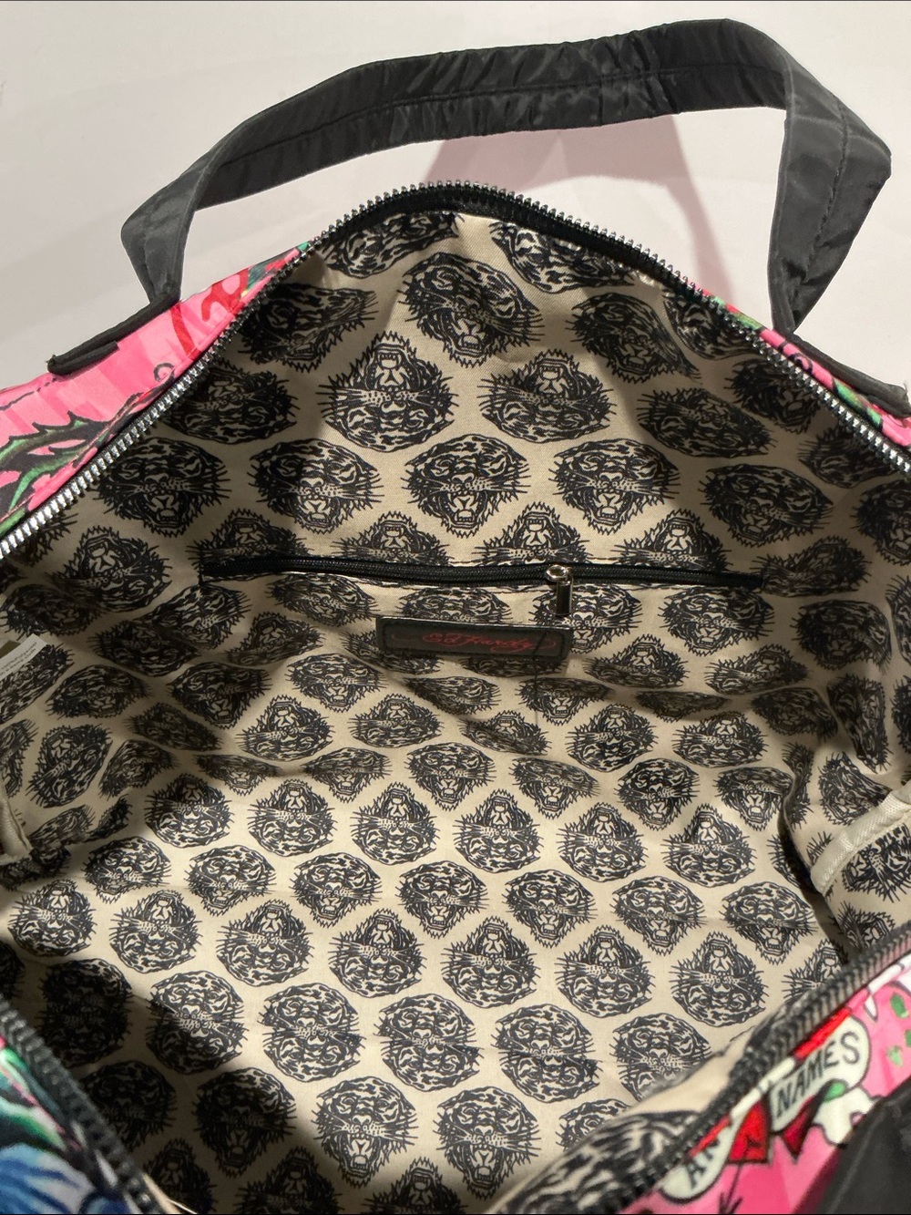 NWT Ed Hardy Weekend Traveler with Convenient Suitcase Slide and zipper closure. - Picture 10 of 16